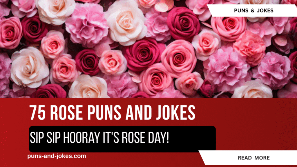 Stop and Smell the Puns: A Rosy Twist on Humor