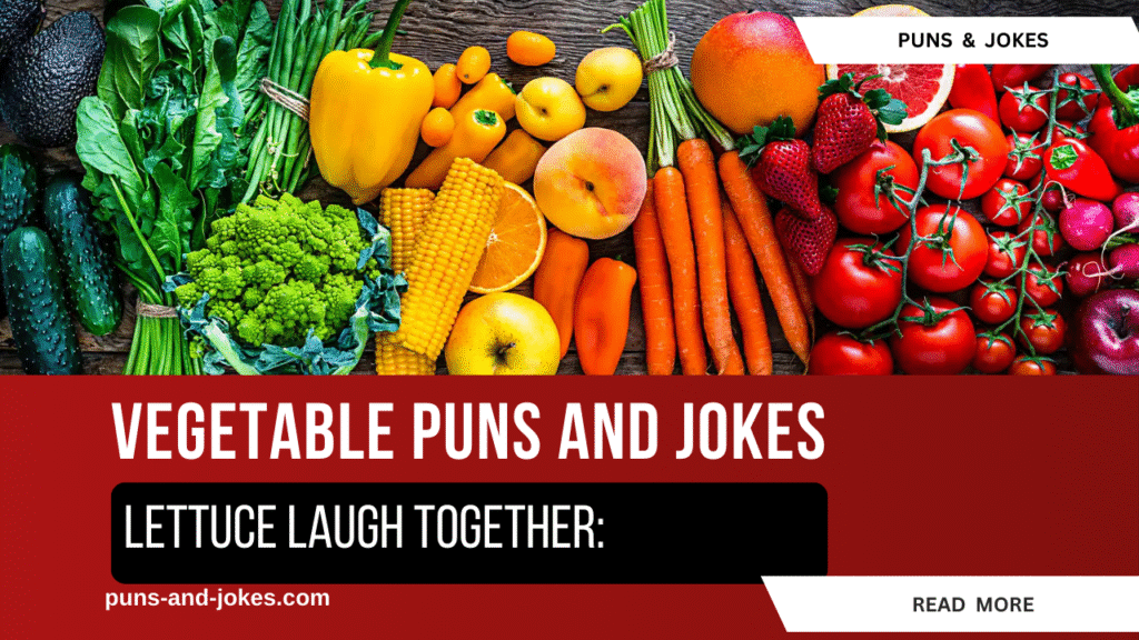 Fresh Vegetable Puns and Jokes Lettuce Laugh Together: That’ll Make You Peas Your Heart Out! vegetable puns and jokes Lettuce Laugh Together: