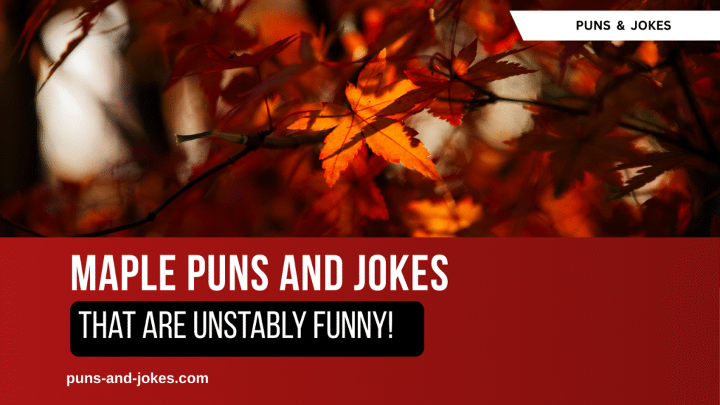 75 Maple Puns That Are Unstably Funny 75 Maple Puns That Are Unstably Funny