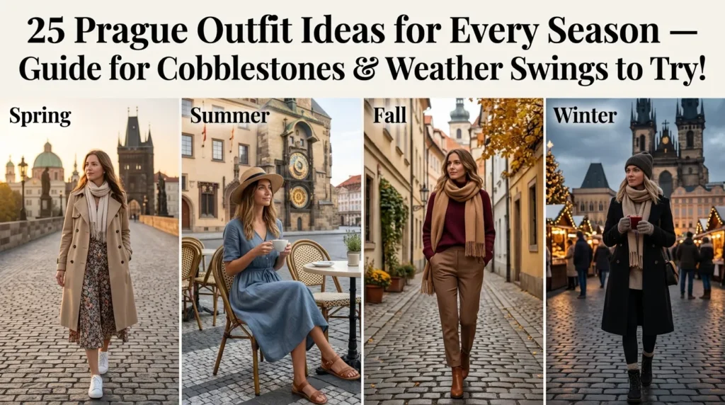 25 Prague Outfit Ideas for Every Season — Guide for Cobblestones & Weather Swings to Try!