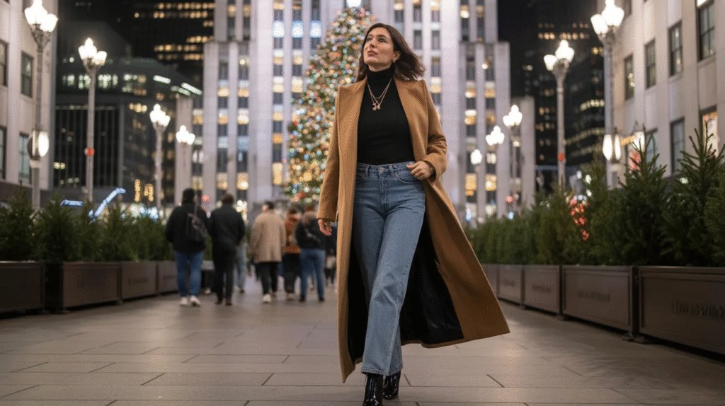 23 Outfits You Need for Christmas in New York Guide for Cold Nights and Photos to Try!