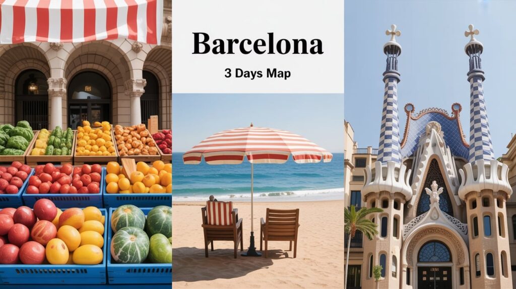 1) Day 1 Map Pin: La Boqueria Breakfast Color Walk