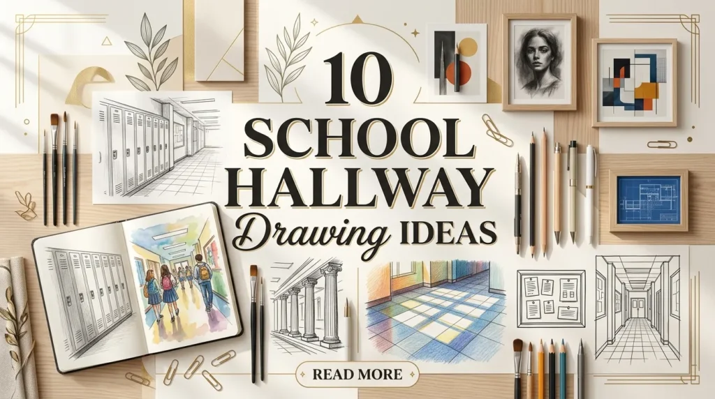 10 School Hallway Drawing Ideas
