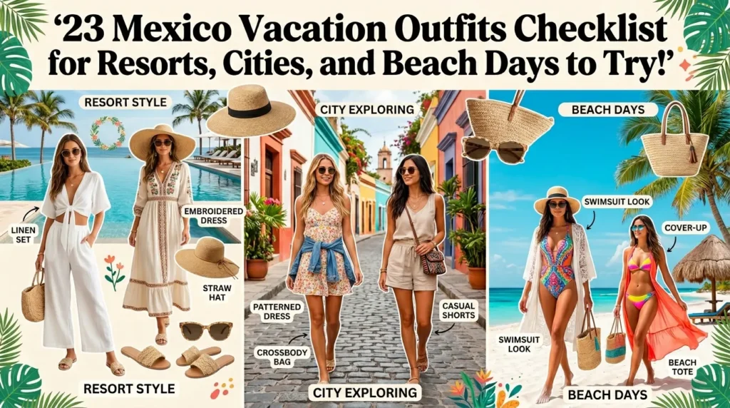 23 Mexico Vacation Outfits Checklist for Resorts, Cities, and Beach Days to Try!