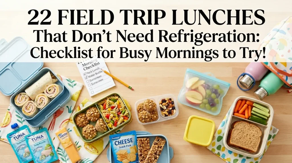 22 Field Trip Lunches That Don’t Need Refrigeration: Checklist for Busy Mornings to Try! 22 Field Trip Lunches That Don’t Need Refrigeration: Checklist for Busy Mornings to Try!