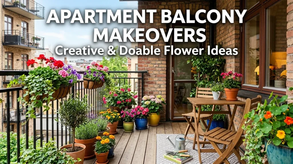 10 Apartment Balcony Makeovers: Do Flower Ideas