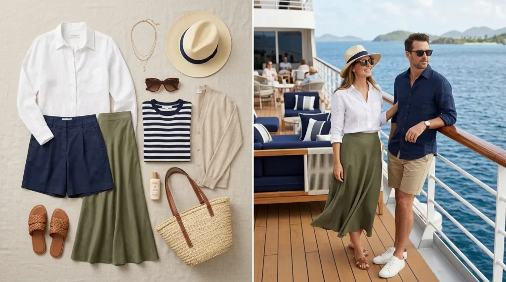 24 Cruise Outfit Ideas Checklist for Mix-and-Match Pieces — To Try! 24 Cruise Outfit Ideas Checklist for Mix-and-Match Pieces