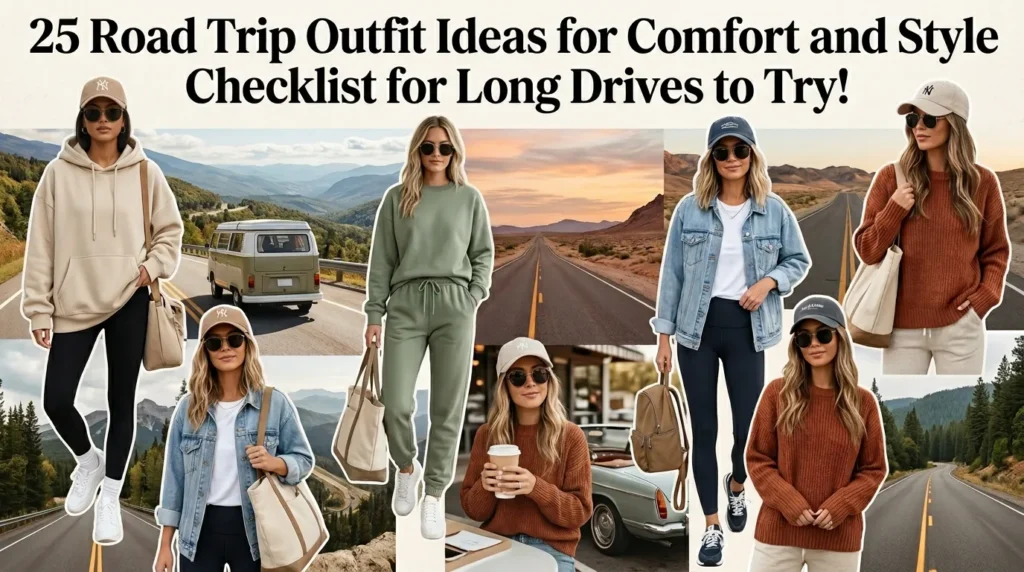 25 Road Trip Outfit Ideas for Comfort and Style Checklist for Long Drives to Try!