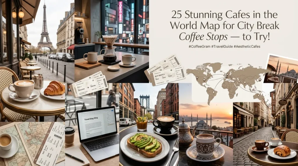 25 Stunning Cafes in the World Map for City Break Coffee Stops — to Try!