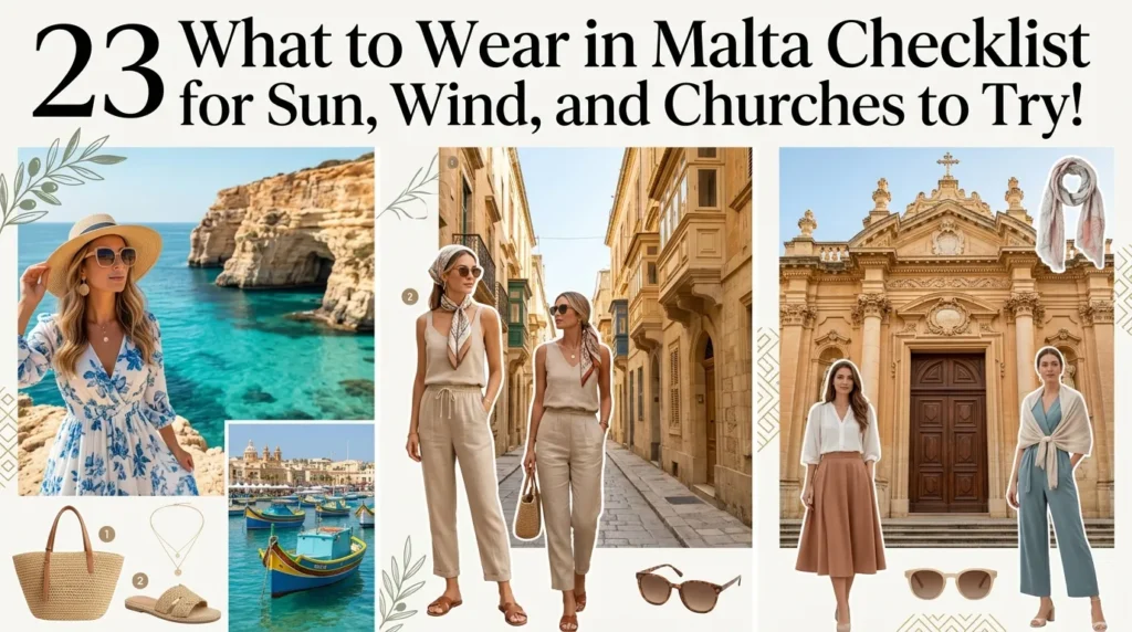 23 What to Wear in Malta Checklist for Sun, Wind, and Churches to Try! 23 What to Wear in Malta Checklist for Sun, Wind, and Churches to Try
