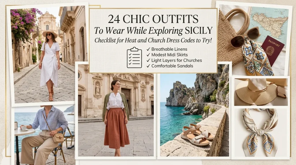 24 Chic Outfits to Wear While Exploring Sicily Checklist for Heat and Church Dress Codes to Try! 24 Chic Outfits to Wear While Exploring Sicily Checklist for Heat and Church Dress Codes to Try!