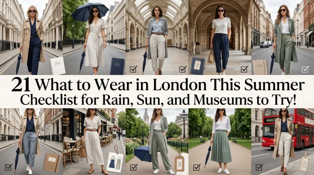 21 What to Wear in London This Summer Checklist for Rain, Sun, and Museums to Try! 21 What to Wear in London This Summer Checklist for Rain, Sun, and Museums to Try!