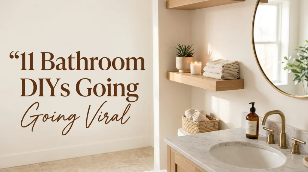 11 Bathroom DIYs Going Viral