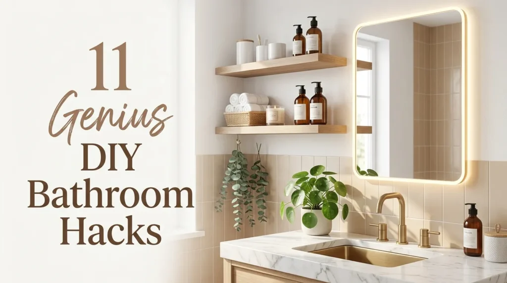 11 Genius DIY Bathroom Hacks