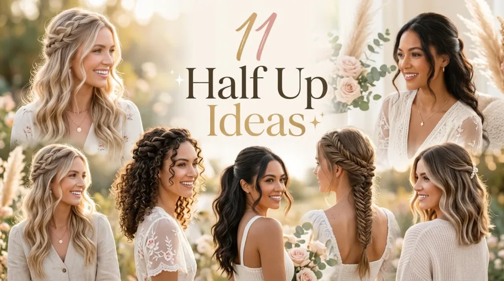 11 Half Up Ideas