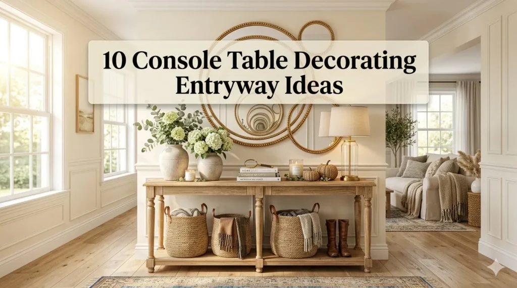 10 Console Table Decorating Entryway Ideas 10 Console Table Decorating Entryway Ideas