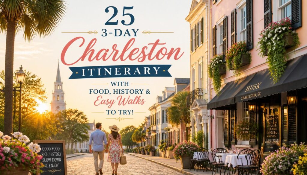 25 3-Day Charleston Itinerary with Food, History, and Easy Walks to Try! 25 3-Day Charleston Itinerary with Food, History, and Easy Walks to Try!