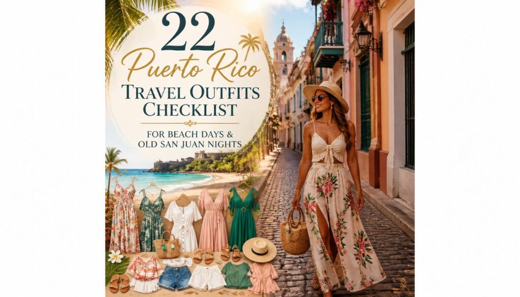 22 Puerto Rico Travel Outfits Checklist for Beach Days & Old San Juan Nights