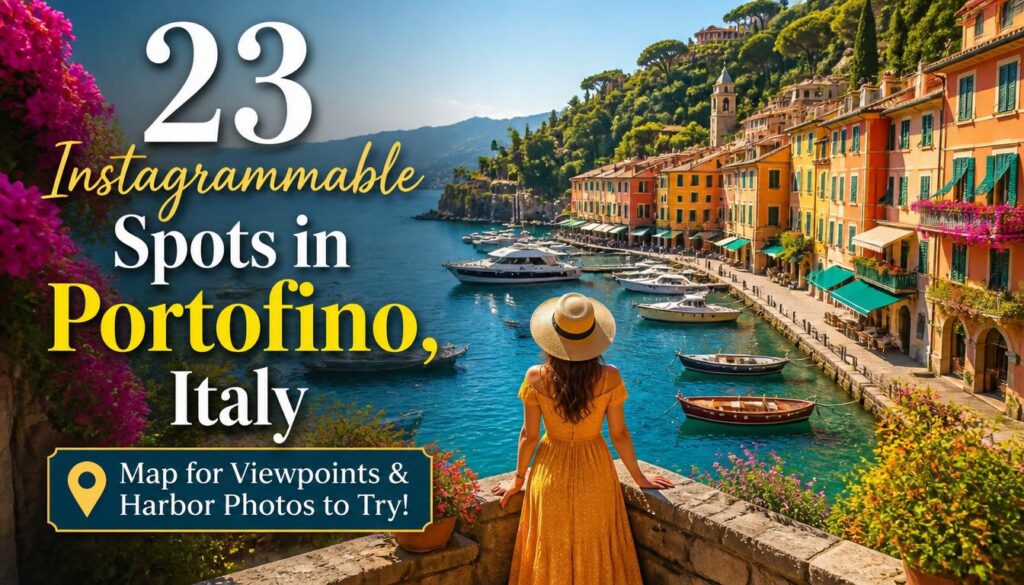 23 Instagrammable Spots in Portofino, Italy Map for Viewpoints and Harbor Photos to Try! 23 Instagrammable Spots in Portofino, Italy Map for Viewpoints and Harbor Photos to Try!