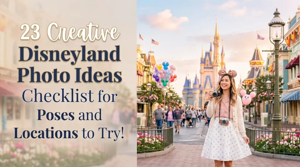 23 Creative Disneyland Photo Ideas Checklist for Poses and Locations to Try! 23 Creative Disneyland Photo Ideas Checklist for Poses and Locations to Try!