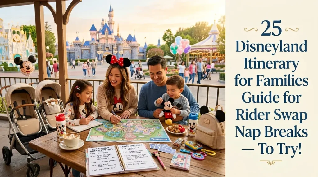 25 Disneyland Itinerary for Families Guide for Rider Swap and Nap Breaks — to Try!