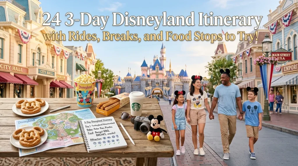 24 3-Day Disneyland Itinerary with Rides, Breaks, and Food Stops to Try!