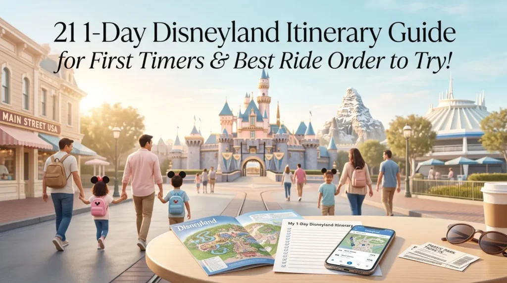 21 1 Day Disneyland Itinerary Guide for First Timers and Ride Order to Try!