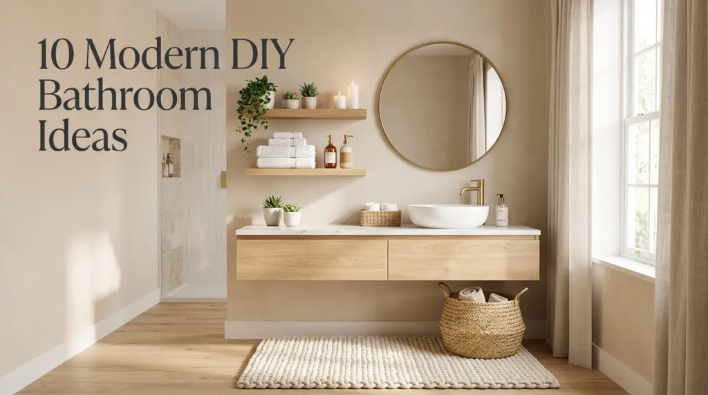 10 Modern DIY Bathroom Ideas 10 Modern DIY Bathroom Ideas