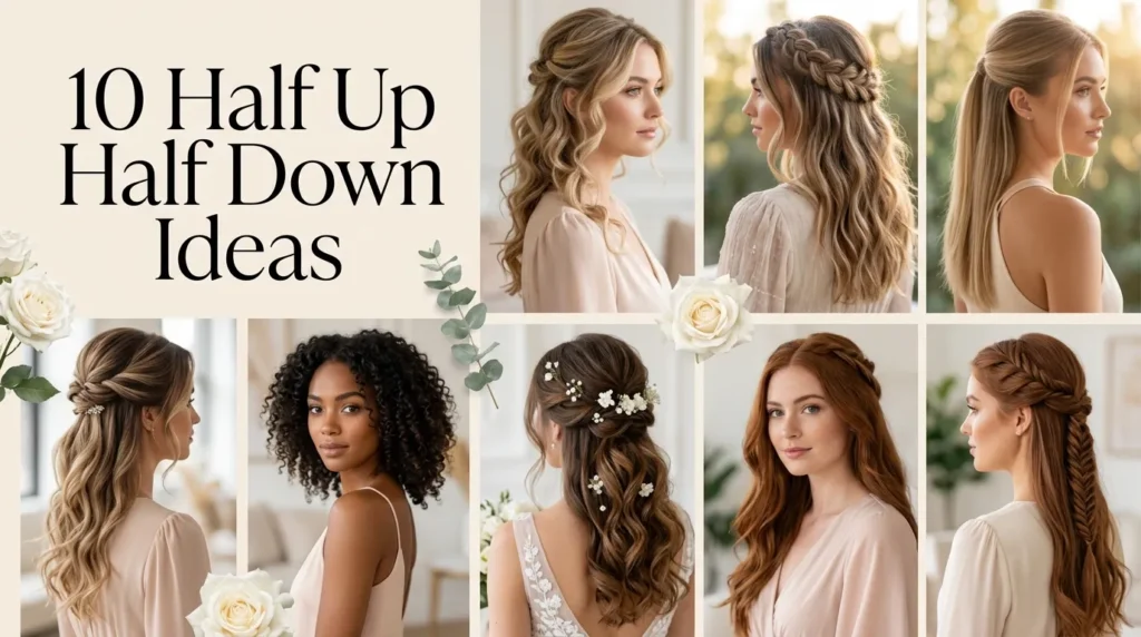 10 Half Up Half Down Ideas 10 Half Up Half Down Ideas