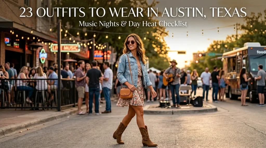 23 Outfits to Wear in Austin, Texas Checklist for Music Nights and Day Heat to Try! 23 Outfits to Wear in Austin, Texas Checklist for Music Nights and Day Heat to Try!