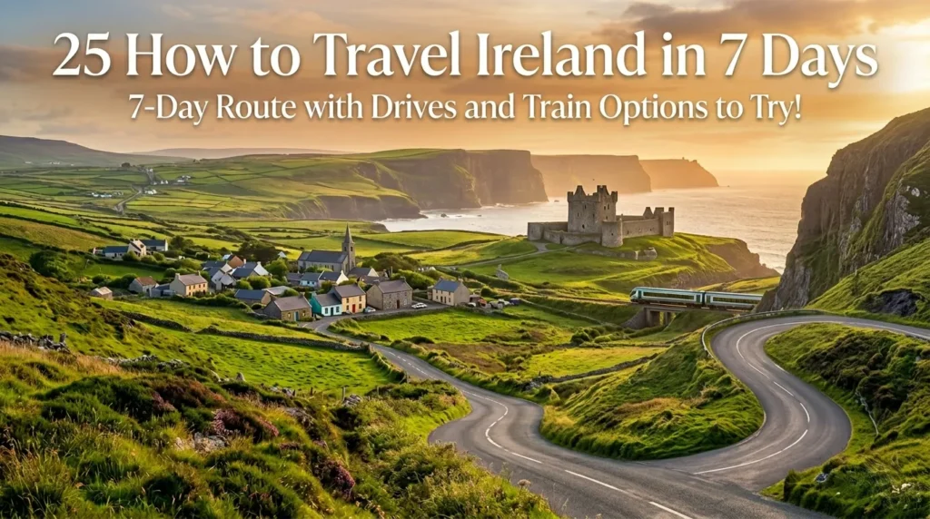 25 How to Travel Ireland in 7 Days: 7-Day Route with Drives and Train Options to Try!