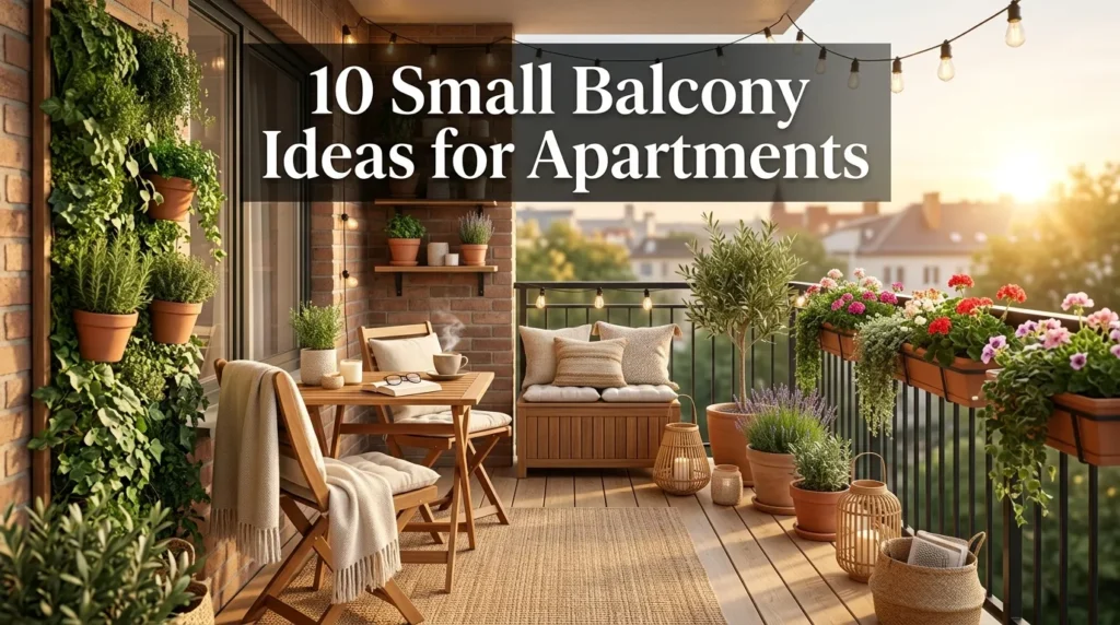 10 Small Balcony Ideas for Apartments 10 Small Balcony Ideas for Apartments