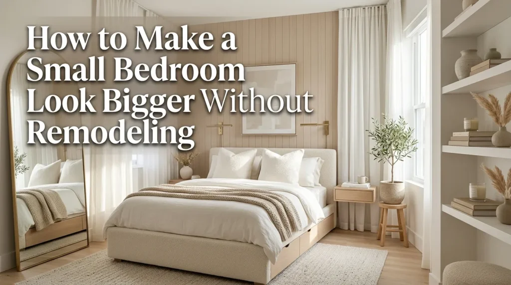 How to Make a Small Bedroom Look Bigger Without Remodeling