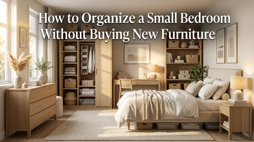 How to Organize a Small Bedroom Without Buying New Furniture