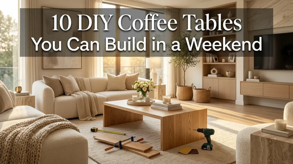 10 DIY Coffee Tables You Can Build in a Weekend