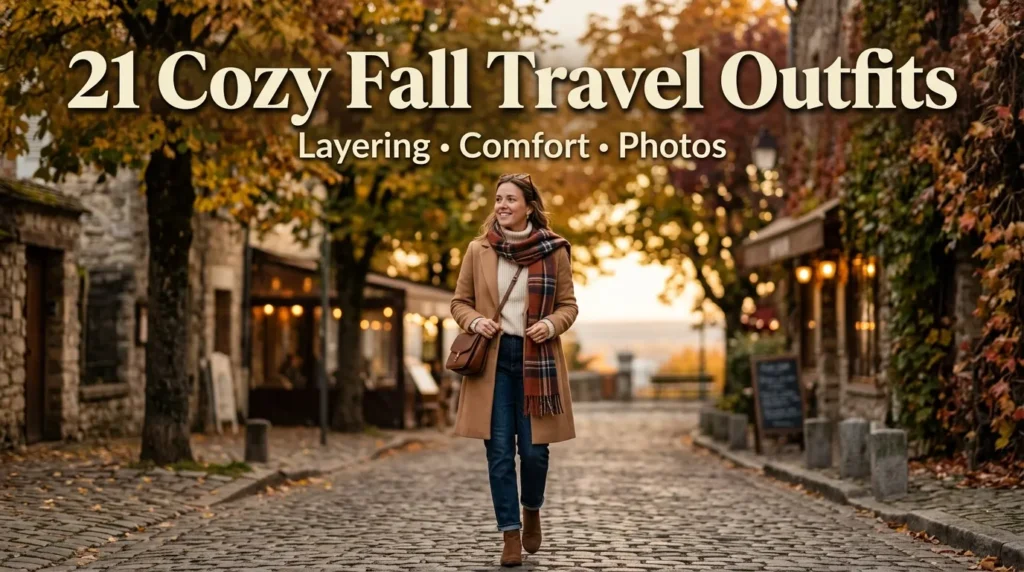 21 Cozy and Stylish Fall Travel Outfits Checklist for Layering and Photos (To Try!)
