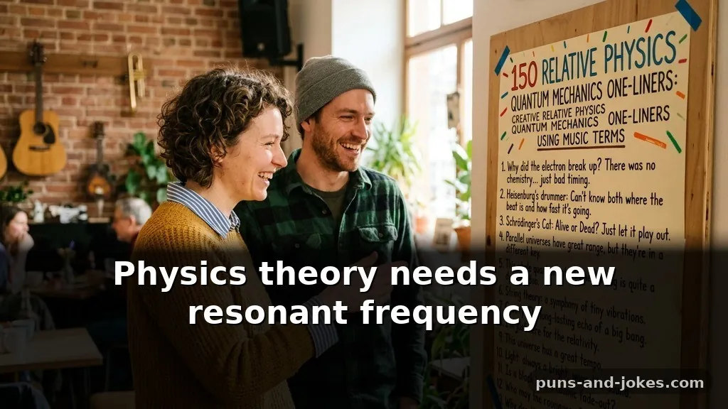 Creative Relative Physics Puns & Quantum Mechanics One-Liners Using Music Terms