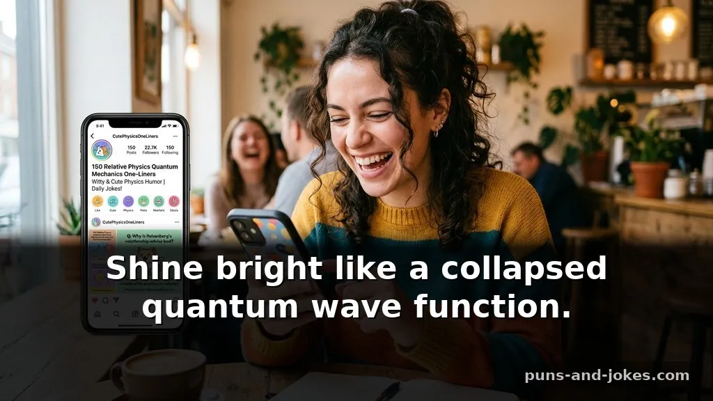 Cute Relative Physics Puns & Quantum Mechanics One-Liners for Instagram Captions