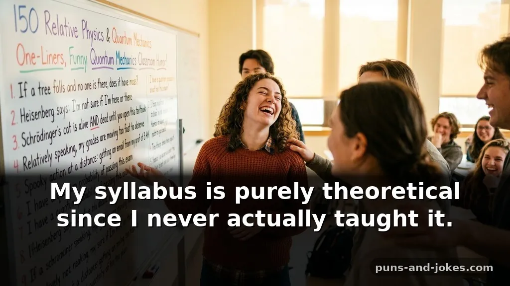 Funny Relative Physics Puns & Quantum Mechanics One-Liners for Classroom Humor