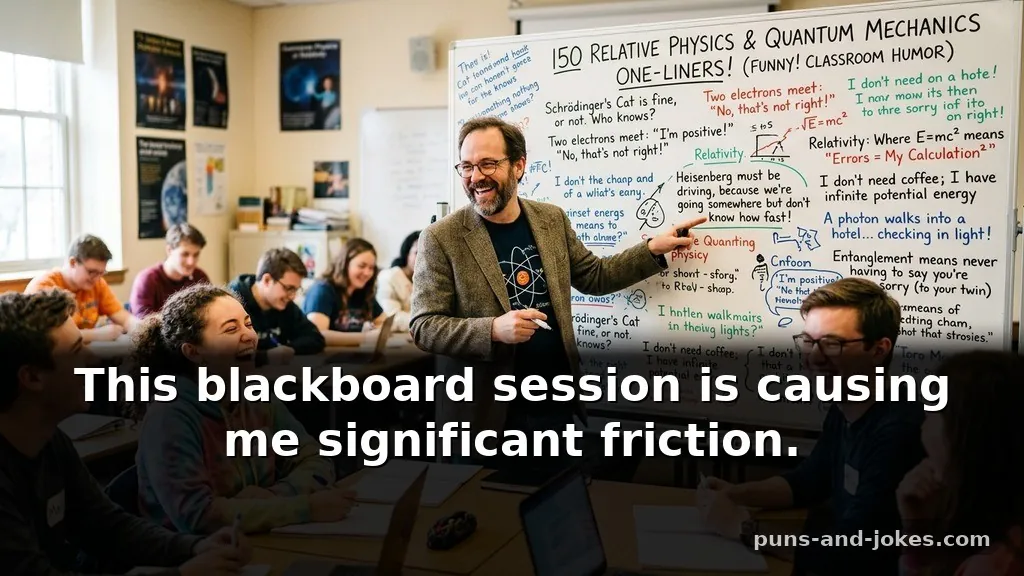 Funny Relative Physics Puns & Quantum Mechanics One-Liners for Classroom Humor