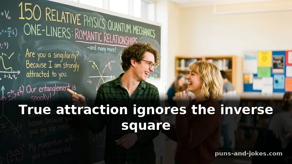 Relative Physics Puns & Quantum Mechanics One-Liners About Romantic Relationships