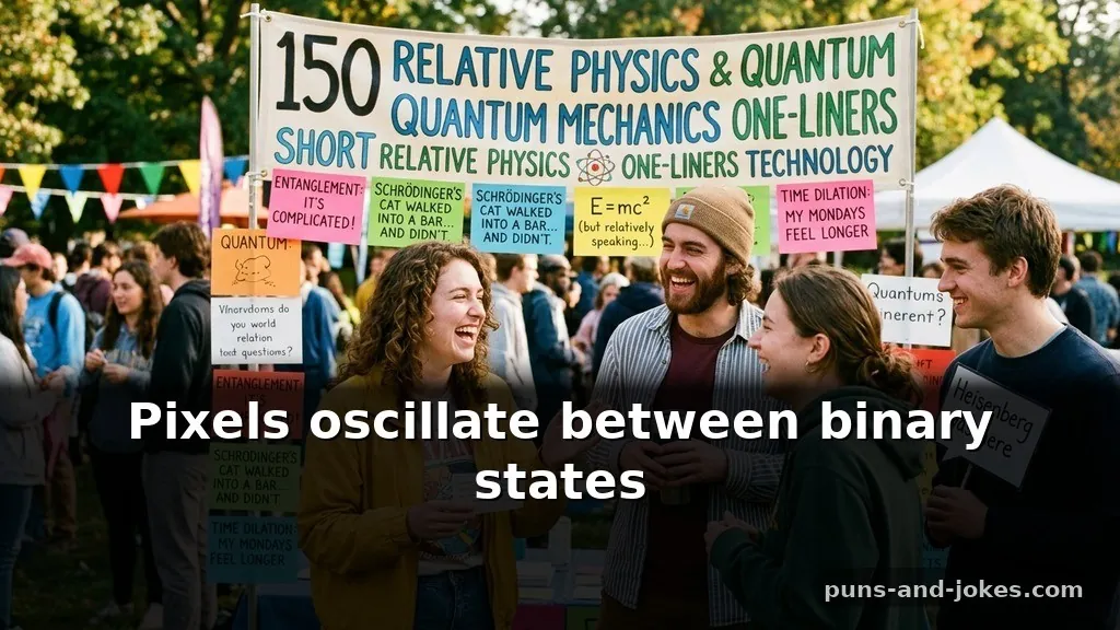 Short Relative Physics Puns & Quantum Mechanics One-Liners About Technology