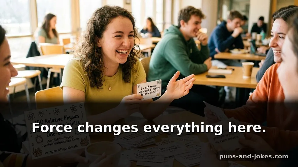 Short Relative Physics Puns & Quantum Mechanics One-Liners for Instagram Captions
