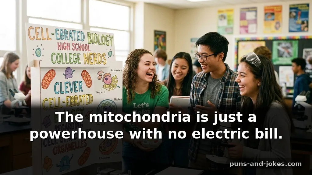 Clever Cell-ebrated Biology Puns Regarding Cell Structures and Organelles