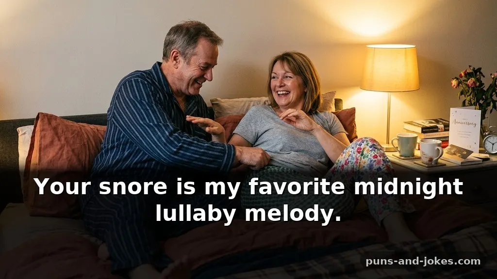 Cheeky & Dirty Anniversary Puns for Married Couples Focused on Bedtime Habits