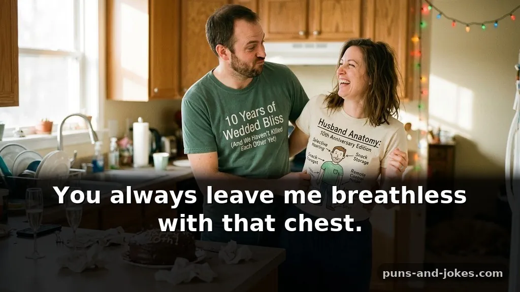 Cheeky & Dirty Anniversary Puns for Married Couples About Anatomy