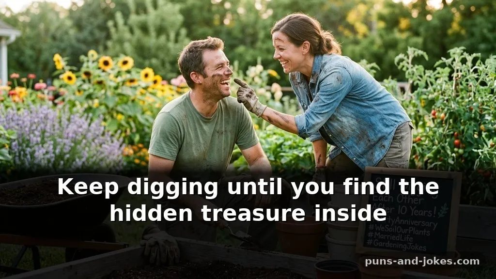 Funny Instagram Captions for Married Couples Using Gardening Terms