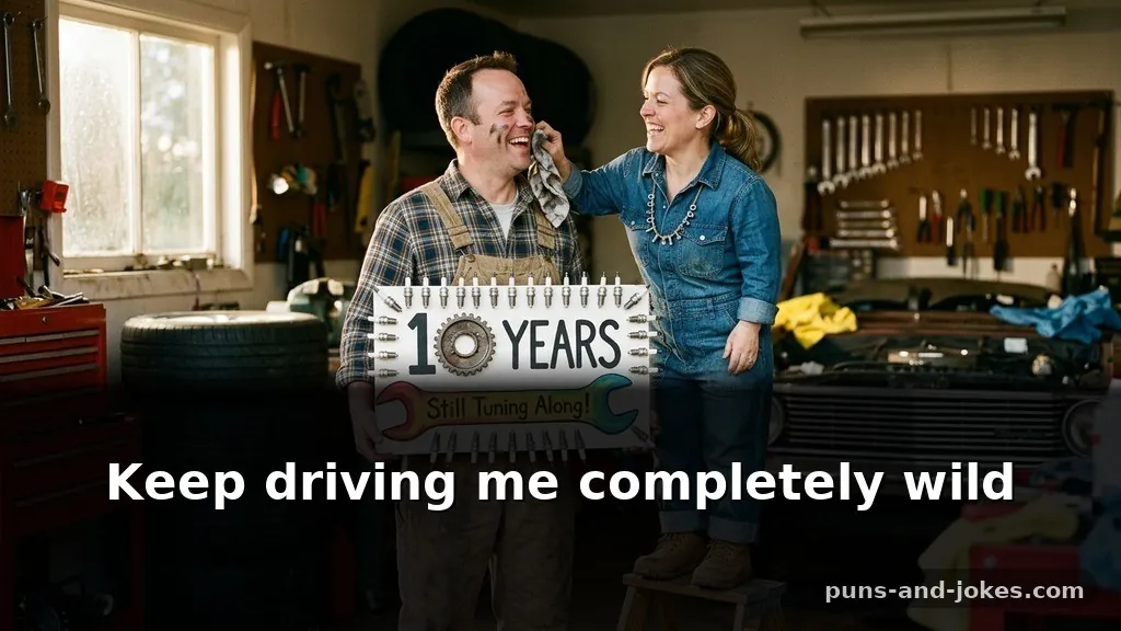 Short Anniversary Puns for Married Couples Inspired by Automotive Parts
