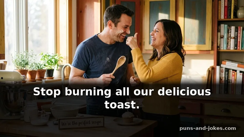 Short Anniversary One Liners for Married Couples Using Kitchen Metaphors