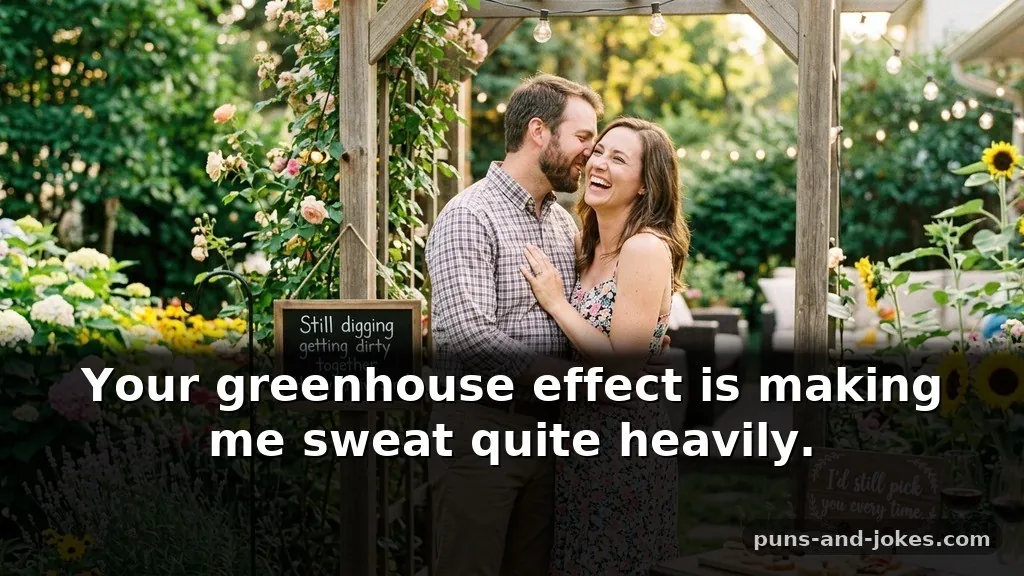 Suggestive Garden-Inspired Anniversary One-Liners